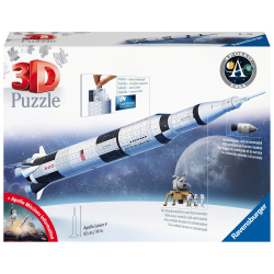 Пазл 3D Ravensburger 115457 Ракета Apollo Saturn V 504 элемента 115457 — фото 1