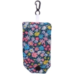 Сумка - шоппер с карабином «ИДЕЯДОМА», принт васильки, 60*38см/нагрузка до 10кг (инд. пакет истикер)