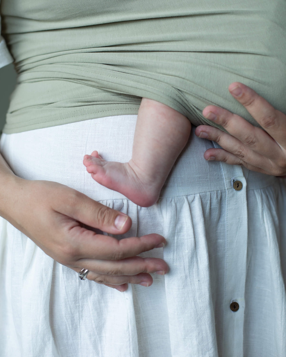 Трикотажный слинг-шарф, цвет Фисташка