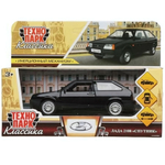 Модель ин. мет. "Lada -2108 Спутник" 12см. откр. двери, багажник, черный коробка 2108-12-BK (Технопарк)