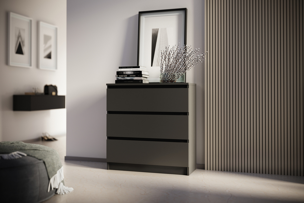 Комод Челси 800 (3 ящиа), Графит