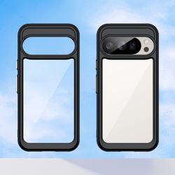 Противоударный чехол для смартфона Google Pixel 10 и 10 Pro, усиленные защитные рамки черного цвета