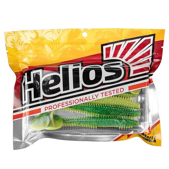 Виброхвост Shaggy 3,35&#39;/8,5 см Green Lime 5шт. (HS-16-010) Helios