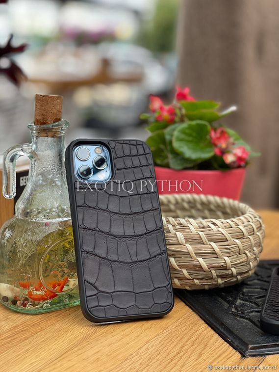 Чехол для iPhone из кожи крокодила CV-15