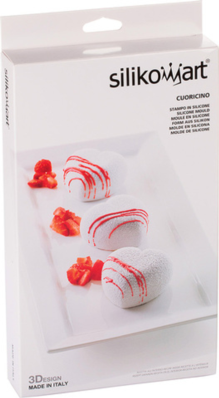 Форма для запекания Silikomart Forma do ciastek Cuoricino, круглая, силикон