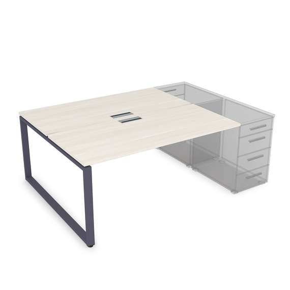 СТБ-О.978 Стол системы БЕНЧ на 2 рабочих места, приставной (1200*1435*750)