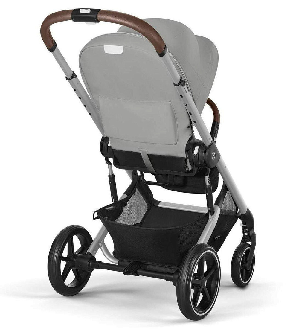 Коляска Cybex Balios S Lux SLV complete Cloud G Fog Grey 3 в 1 Stone Grey с дождевиками