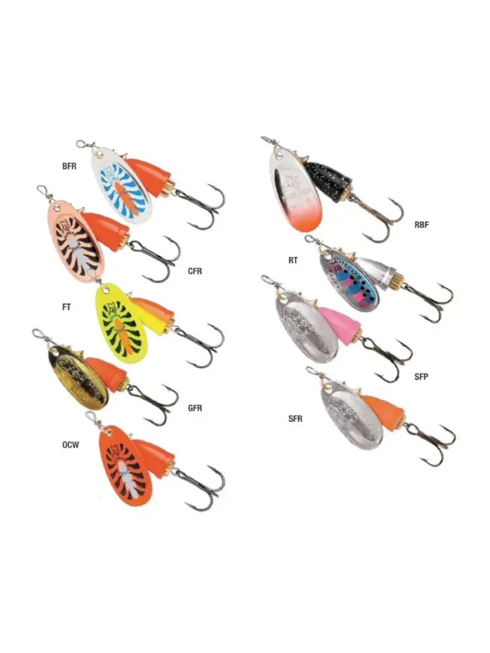 Блесна для рыбалки вертушка Vibrax Fluorescent 1 /SFR