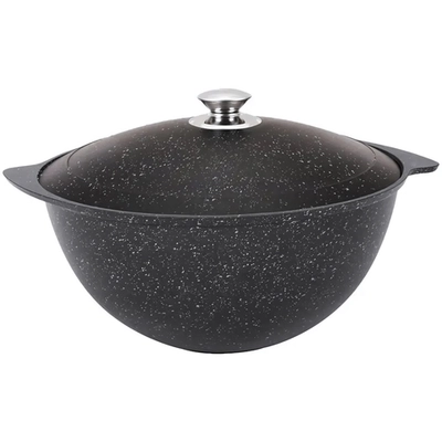 Казан для плова 6л, АП (темный мрамор) кмт65а