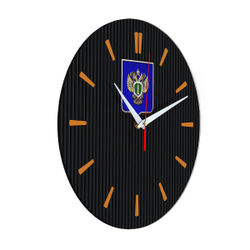 Настенные часы "Эмблема Прокуратуры щит 32" Декор для дома, подарок