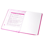 Дневник школьный Alingar 1-11 кл., 48л., 7БЦ, иск.кожа, поролон, тиснение фольгой "серебро, малиновый,"Butterfly Pink"