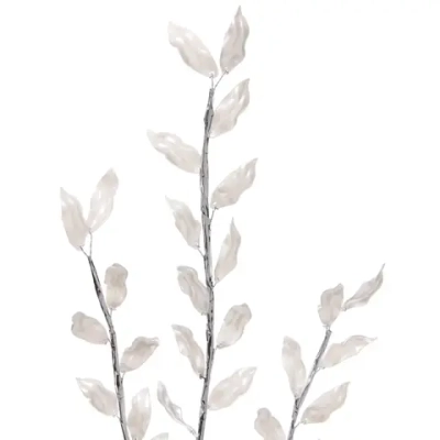 Ветка декоративная «Блеск камней» 63 см, Серебро