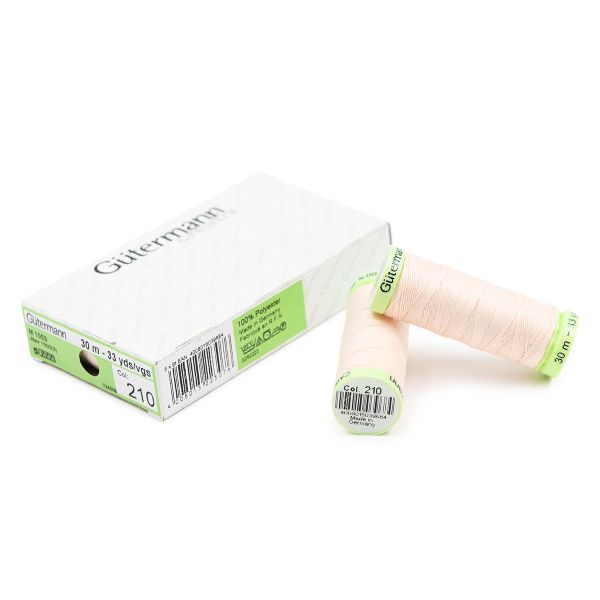 Нитки отделочные Gutermann Top Stitch 30 (30 метров), 5 кат. | 210 нежная нуга