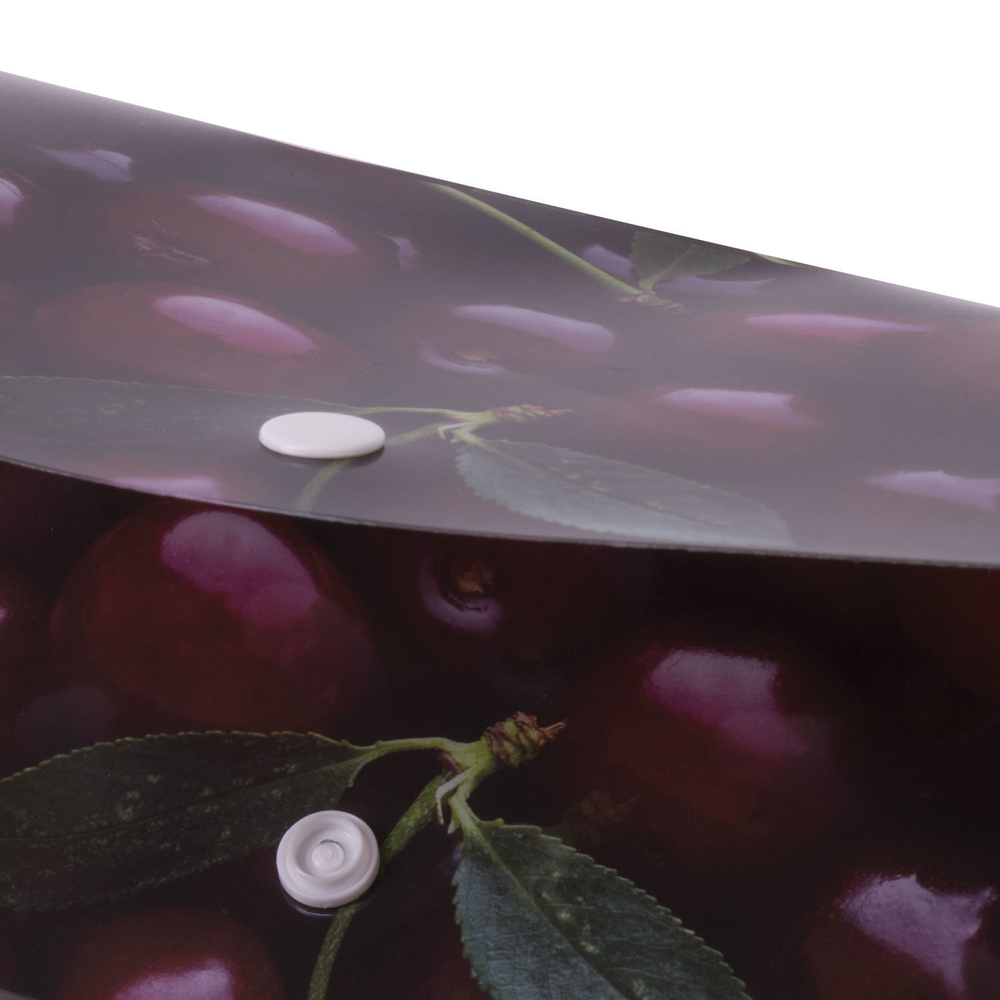 Папка-конверт с кнопкой BRAUBERG "CHERRY" А4 160 мкм до 100 листов цветная печать (12 штук в упаковке)