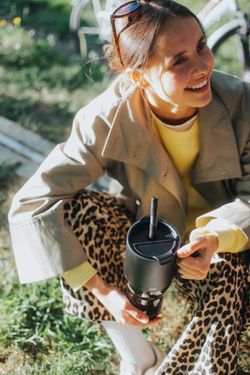 Термостакан Klean Kanteen Rise Tumbler 26oz Straw Lid (770 мл) Black