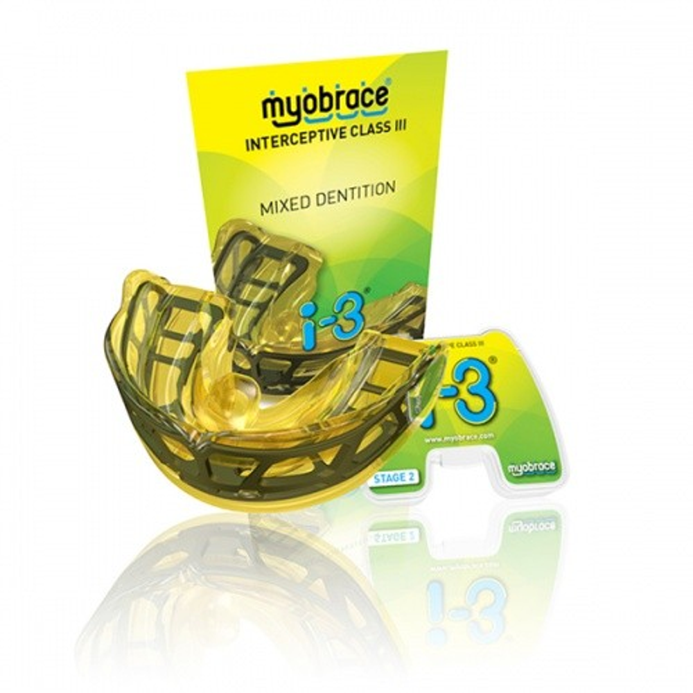 Myobrace i-3 Medium с каркасом, жёлтый (для аномалий III класса)