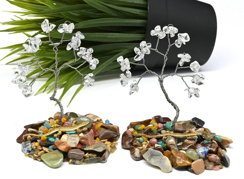 Дерево счастья с горным хрусталем малое 70*70*85мм