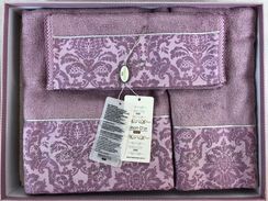 Набор полотенец  ROSE MARINE - РОЗ МАРИН 3пр  30х50 50х100 и 75х140 Maison Dor (Турция)