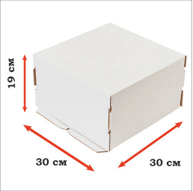 Коробка картонная усиленная гофрокартон 30*30*19 см
