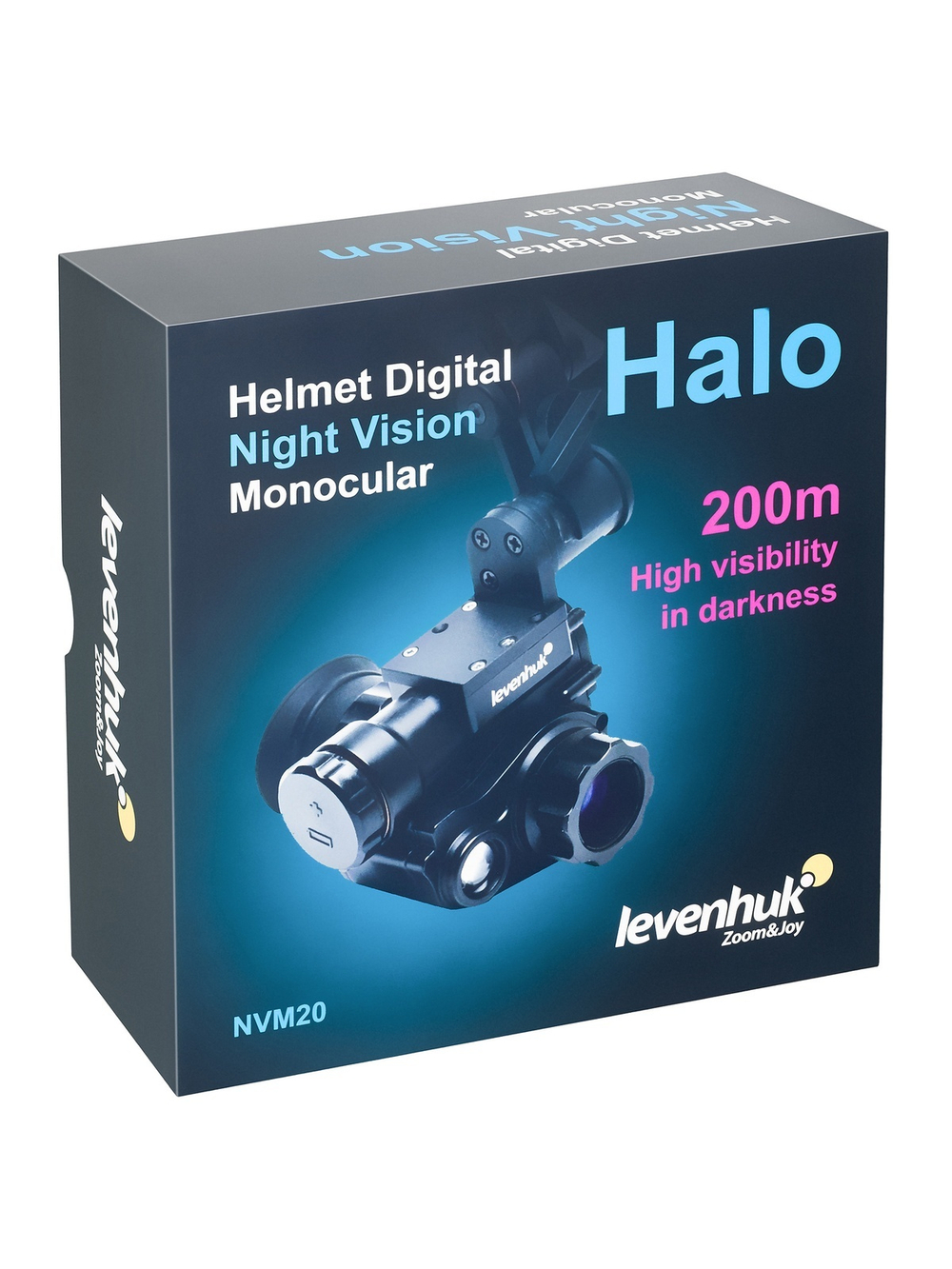 Монокуляр цифровой ночного видения Levenhuk Halo NVM20 Helmet, с креплением на шлем