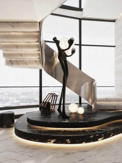 Современная скульптура Жемчуг 195 см