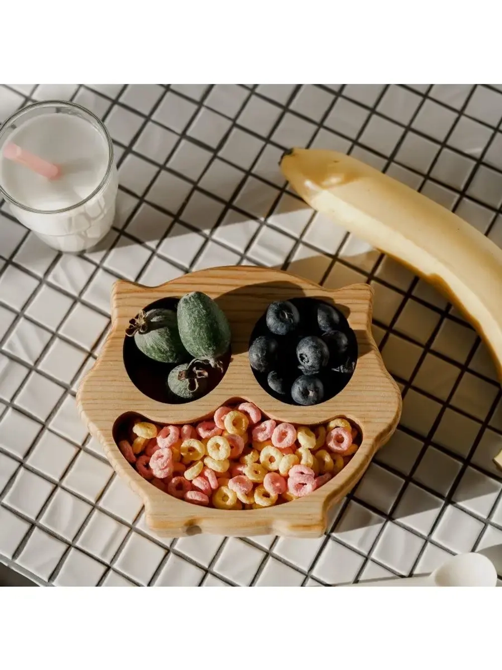 Деревянная менажница "Каширский Кот" из кедра