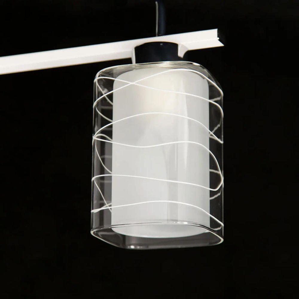 Citilux Румба CL159120 Люстра потолочная Белая Хром