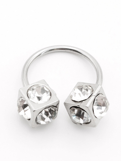 Подкова 14 мм для пирсинга "Кубик Макс". Медицинская сталь. 1 шт