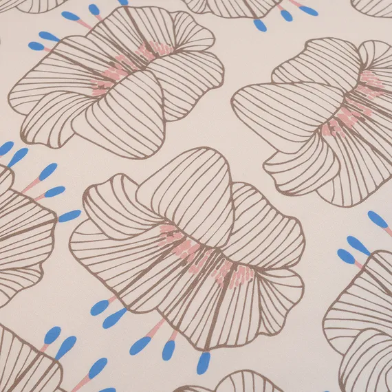 Набор из двух наволочек из сатина с принтом "Цветы", Prairie, 70х70 см