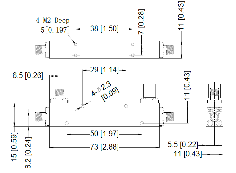 LT-DC-1018-30DB-SMA, Направленный ответвитель, SMA (розетка), 30dB