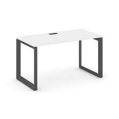 Style Project Стол письменный SN-59O.SP-003 Белый/Металл Антрацит/Черный Заглушка 1380*600*750
