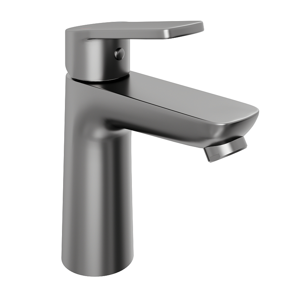Смеситель для раковины Abelsberg Lineara UNF23508GM цвет Космическая сталь