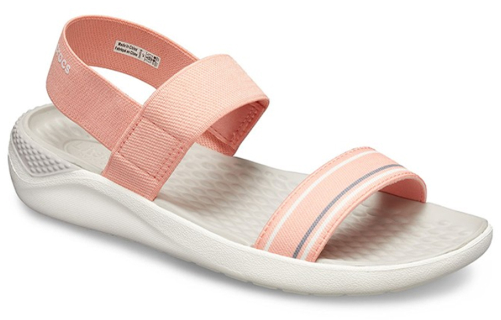 Crocs LiteRide lightweight wear-resistant shock-absorbing beach sandals women's melon powder