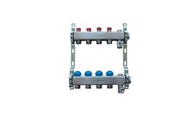 Коллекторная группа для отопления Usystems FT с клапанами 3/4* евроконус (12 выходов)