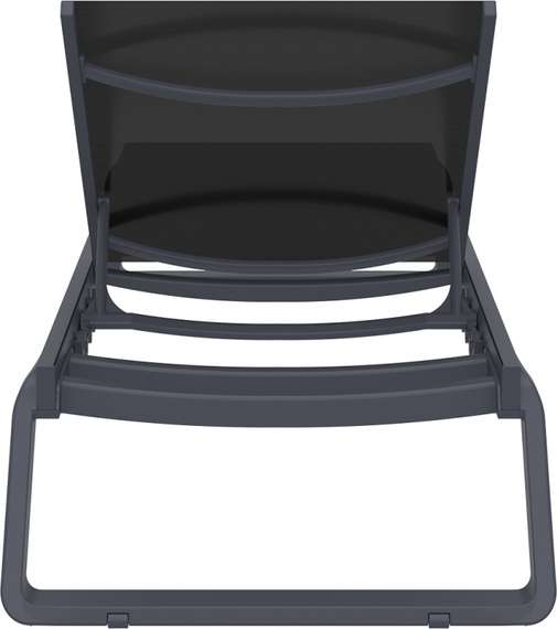 Шезлонг алюминиевый Tropic, темно-серый