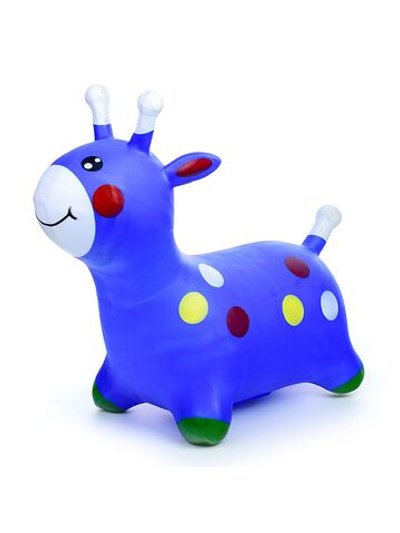 Прыгун Жираф в горох цвет синий