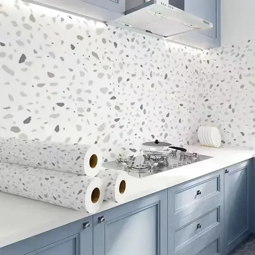 Обои для кухонного стола: маслостойкие к загрязнению, высокотемпературные, влагонепроницаемые, плесеноустойчивые 0,6 х 3 м