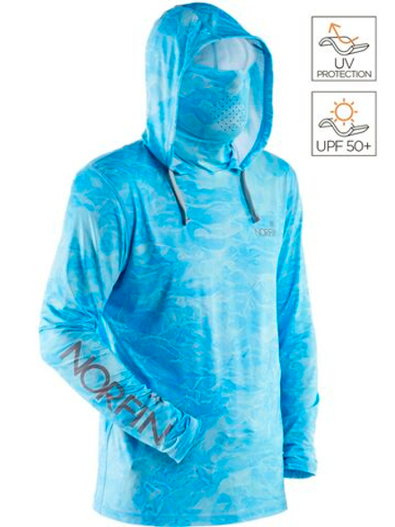 Джемпер Norfin SUN PRO WAVES HOODIE BLUE р.S