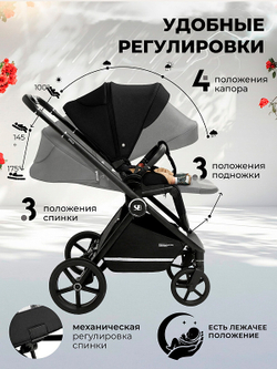Прогулочная коляска Sweet Baby Stella 427298 Black