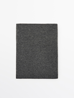 Massimo Dutti Шарф из тонкой смесовой шерсти, серый