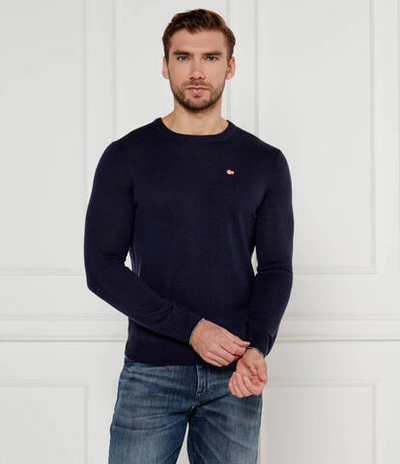 Шерстяной свитер DAMAVAND Napapijri - темно-синий(NP0A4GJU)