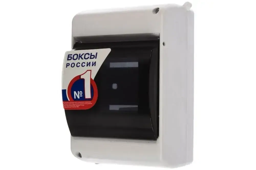 Щиток электрический пластиковый, Бокс для автоматов, щит распределительный навесной на 4 модуля IP 30 IEK (корпус пластиковый)