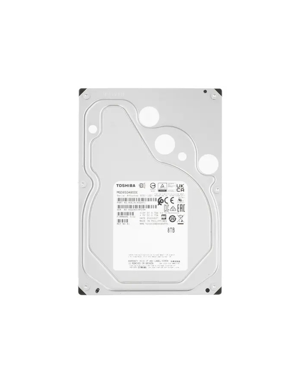 HDD жесткий диск 8TB Toshiba Enterprise Capacity (MG08SDA800E) (SAS-III, 7200 rpm, 256Mb buffer, 3.5")