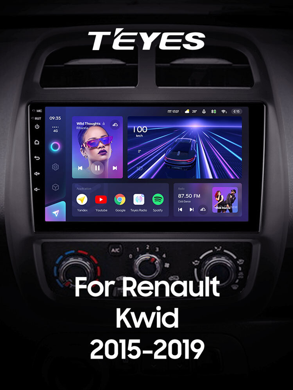 Teyes CC3 9"для Renault Kwid 2015-2019