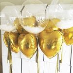 Шар (18"/46 см) Сердце, золото 1 шт.