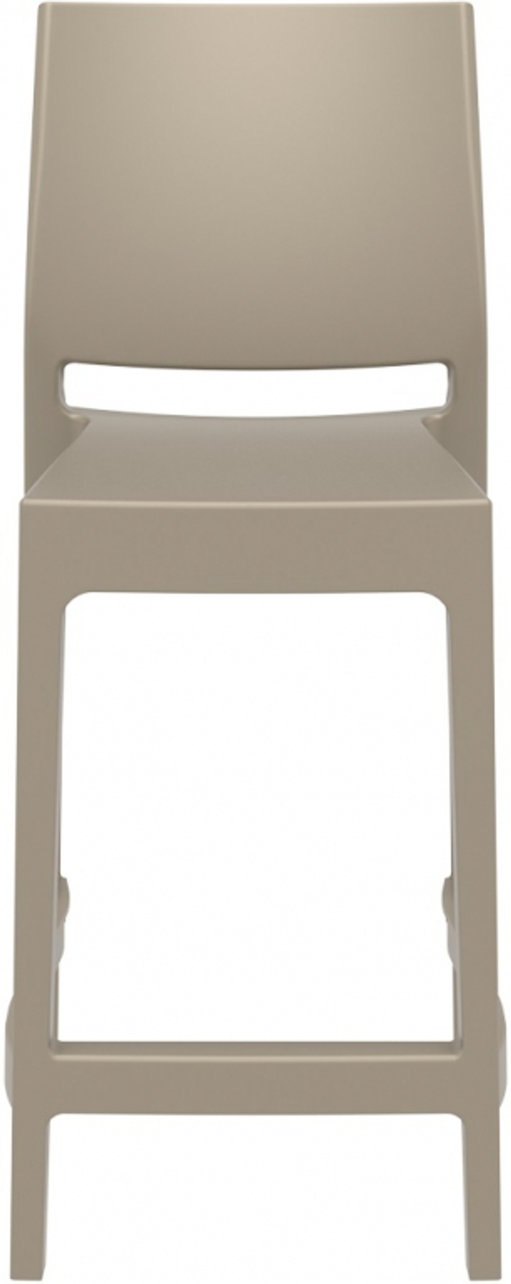 Стул пластиковый полубарный, Siesta Contract Maya Bar 65, бежевый