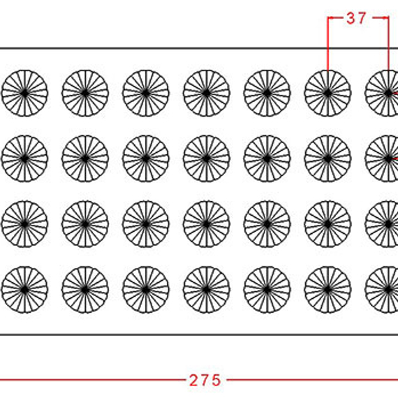 898 | Форма для шоколадных конфет (275х175 мм)