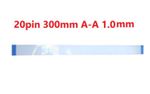 Шлейф FFC 20-pin Шаг 1.0mm Длина 30cm Прямой A-A AWM 20624 80C 60V VW-1