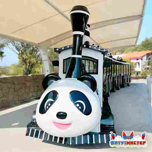 Детский безрельсовый аттракцион «В гостях у Панды», 3 вагона, 10 мест, с музыкой
