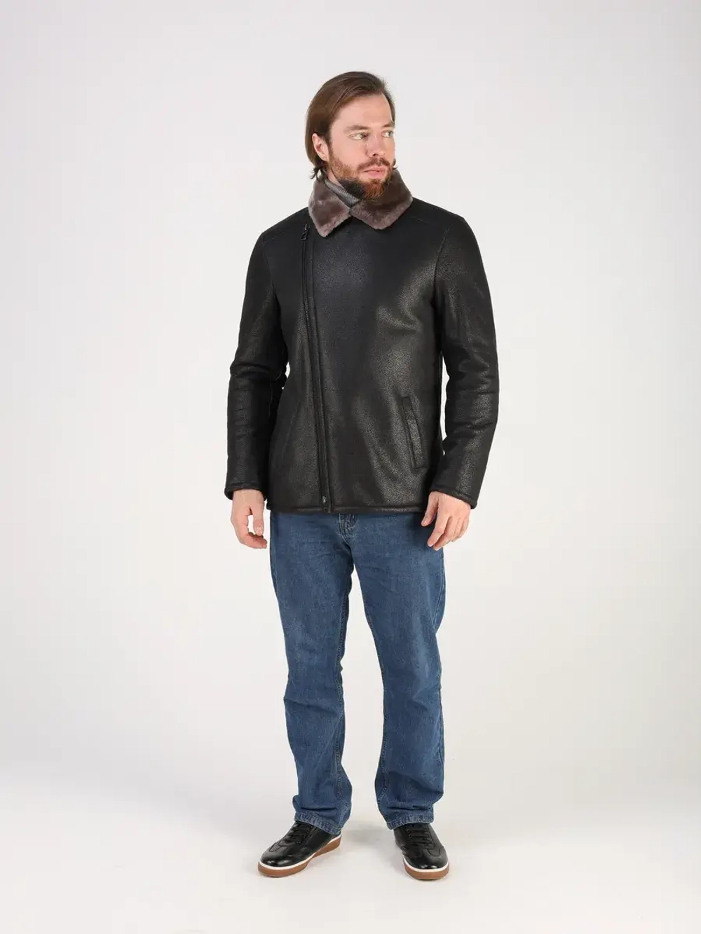 Дубленка зимняя натуральная куртка косуха